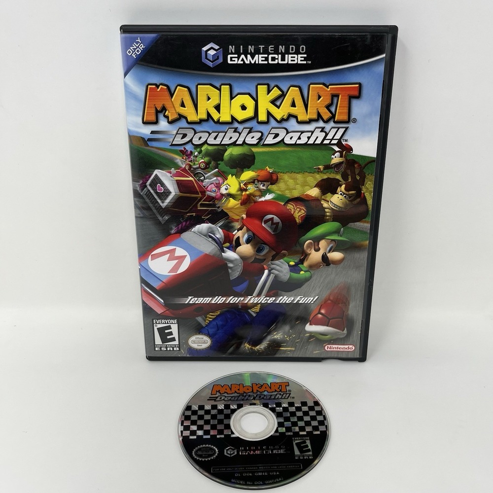 Mario Kart Double Dash Nintendo GameCube 2003 Disc & Case No Manuel